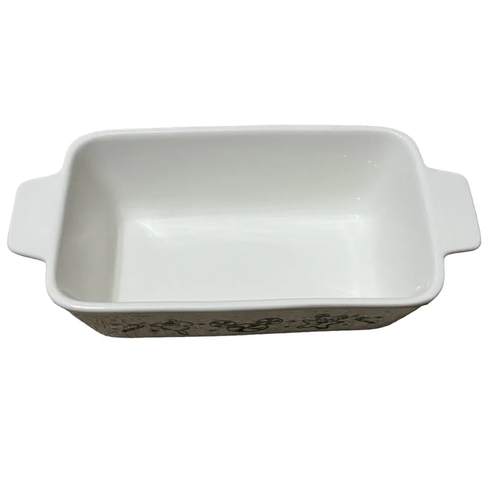 Disney Parks Holiday Ceramic Bread Loaf Pan